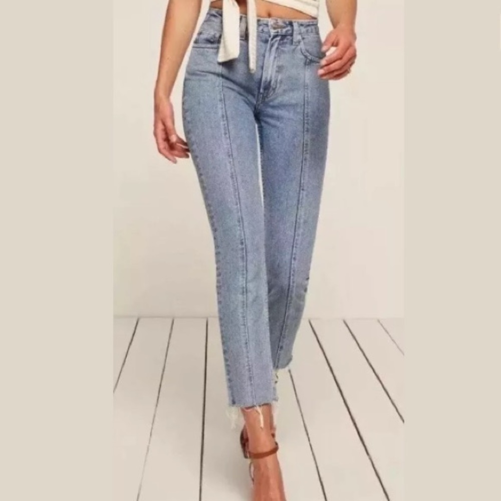 Reformation Seamed Denim Jean 26